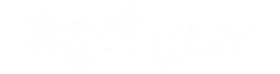 Stylized Digityza logo in white on black