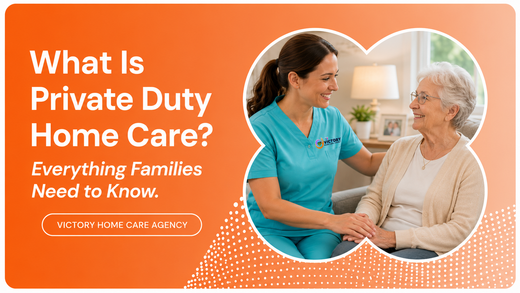 Caregiver interacting with elderly lady at home